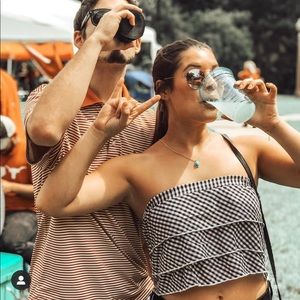 Black & White Game Day Top